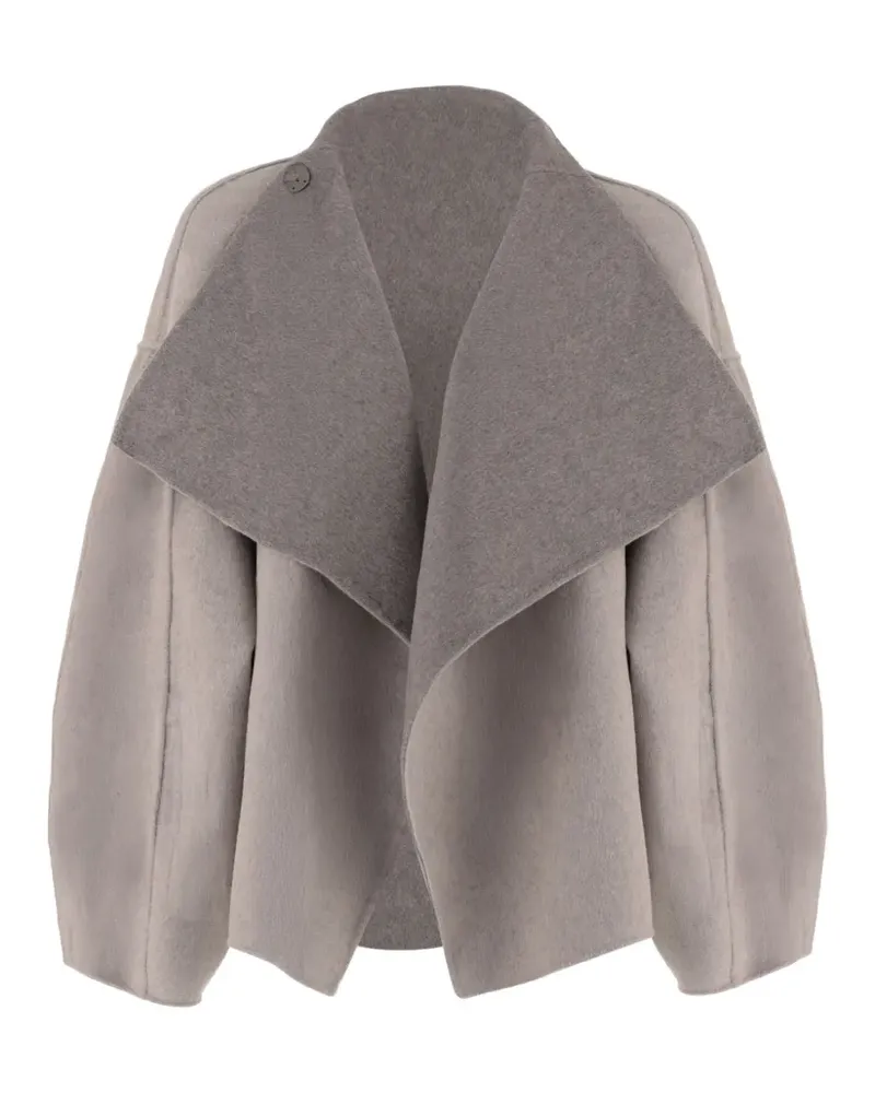 FRANKIE Shop Wendbarer Onelle Mantel mit Gürtel - Nude Nude