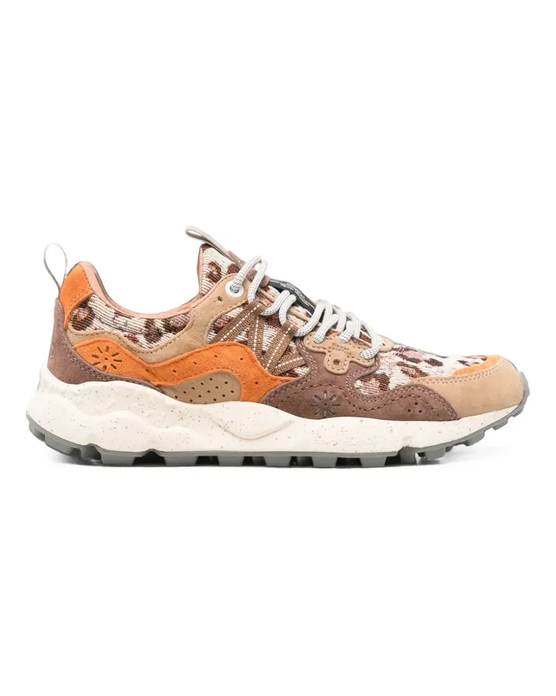 Flower MOUNTAIN Yamano 3 Sneakers mit Leo-Print - Orange Orange