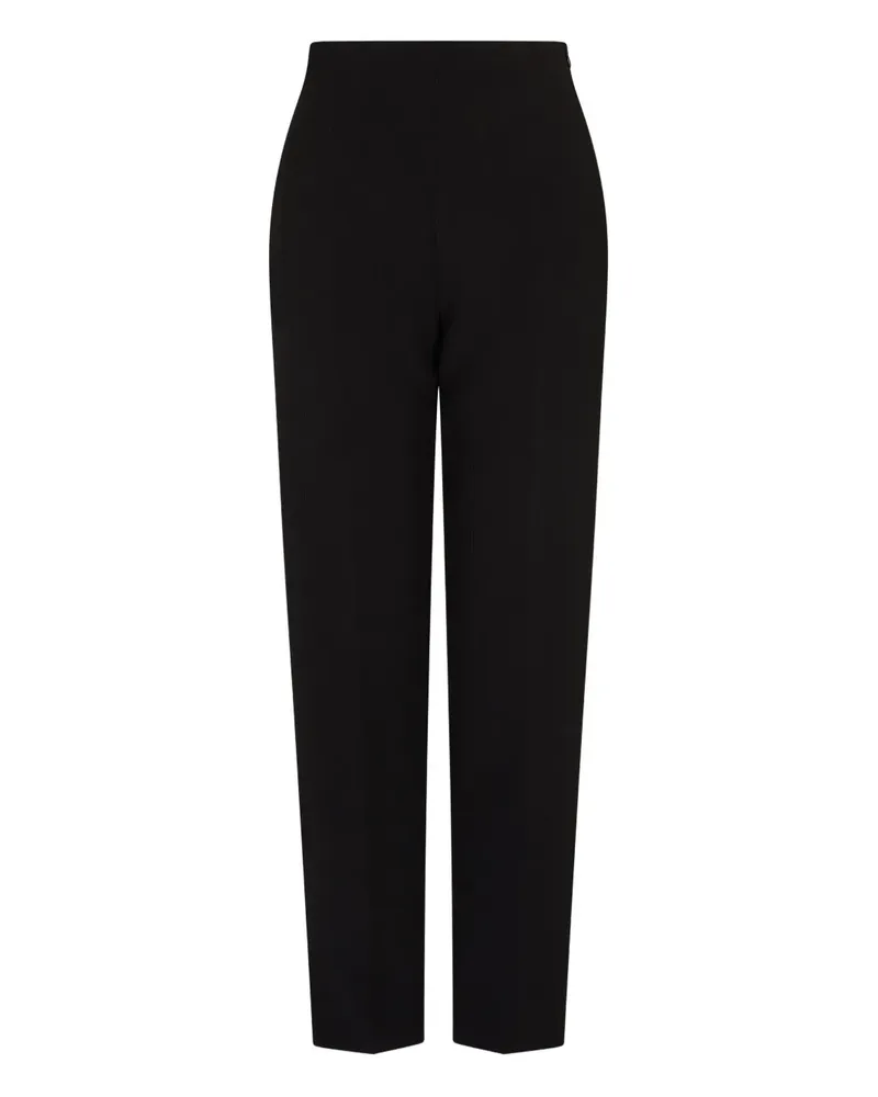 Emporio Armani Hose mit hohem Bund - Schwarz Schwarz
