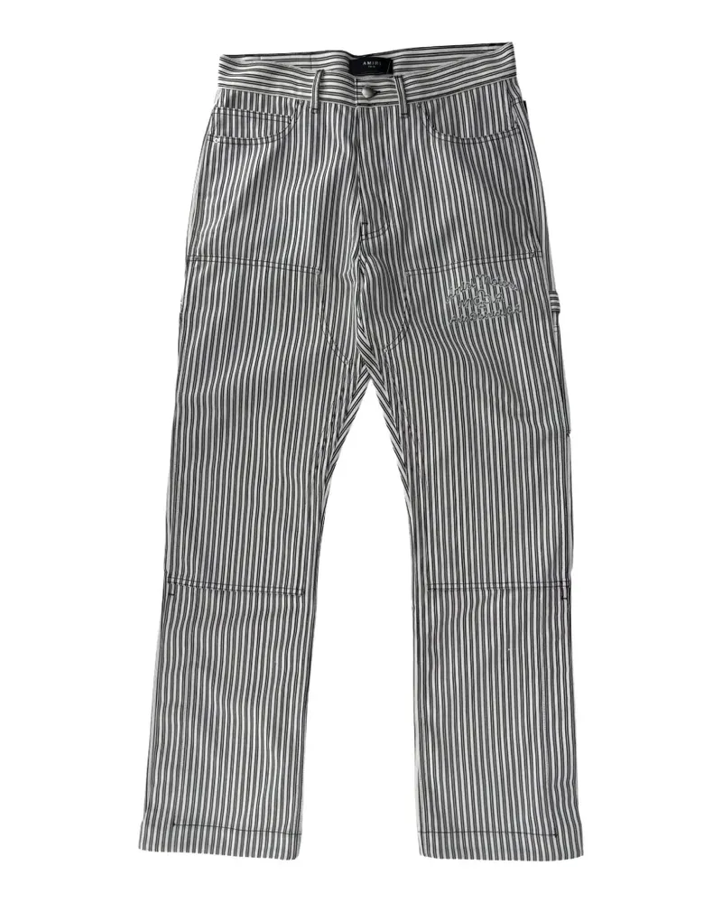 Amiri Motors Jeans mit Hickory-Streifen - Weiß Weiß