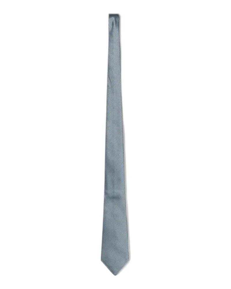Ermenegildo Zegna jacquard-woven tie - Blau Blau