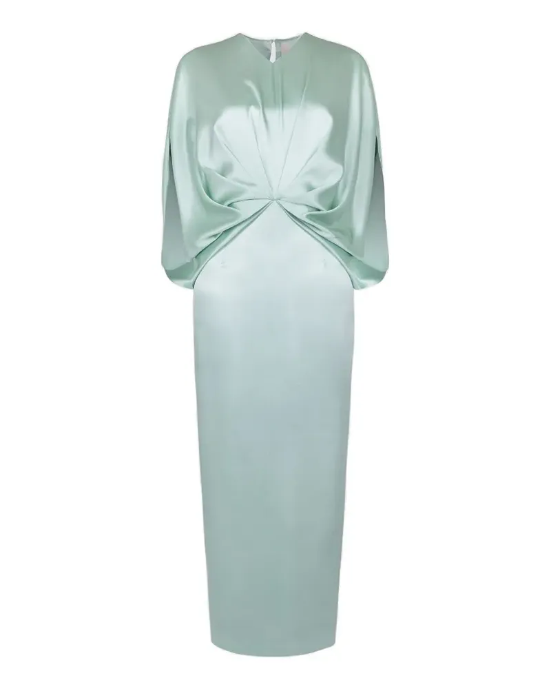 Roksanda Ilincic Tari twisted-detail midi dress - Grün Grün