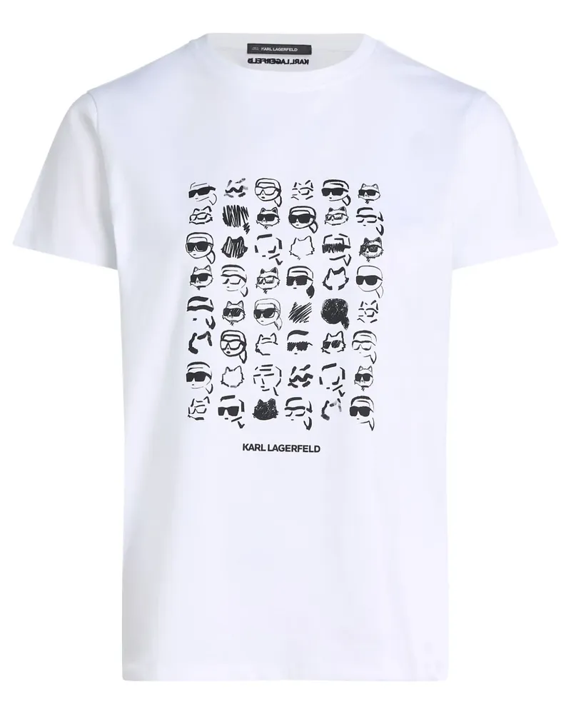Karl Lagerfeld Ikon T-Shirt - Weiß Weiß