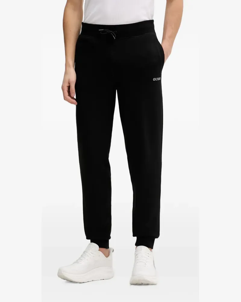 Guess Jogginghose mit Logo-Print - Schwarz Schwarz