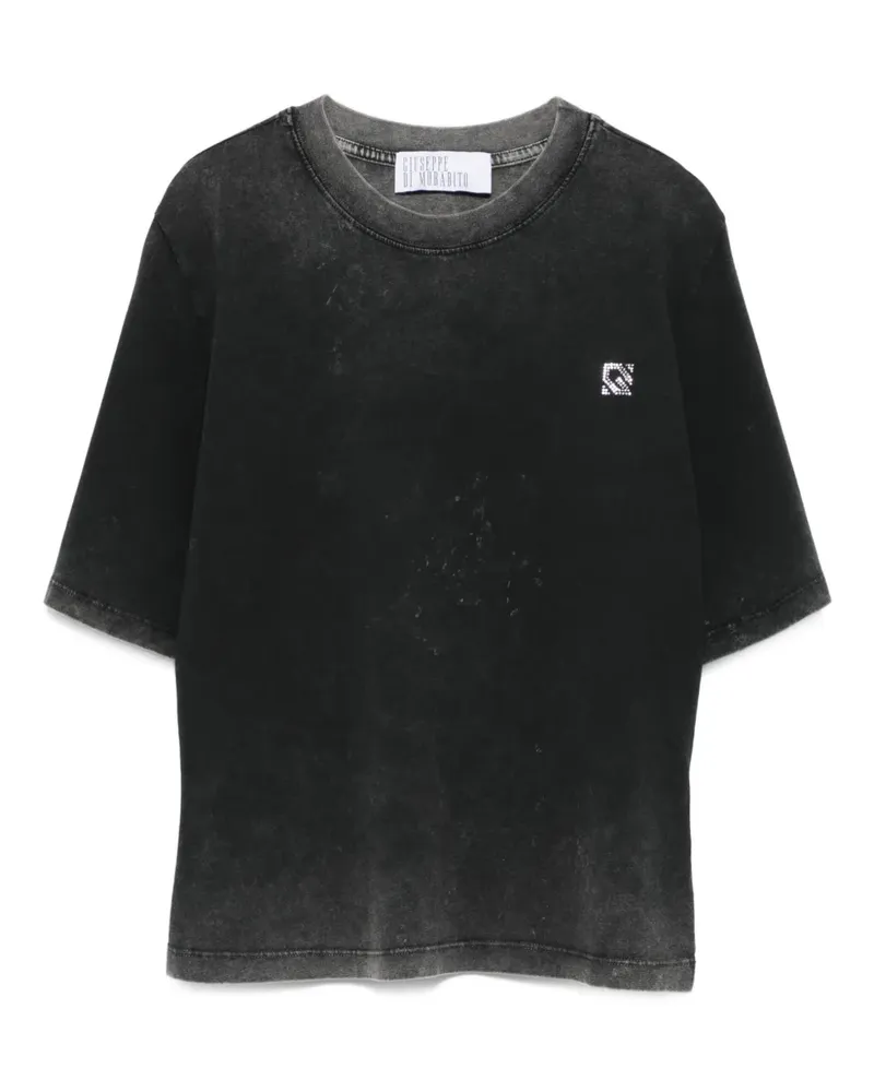 Giuseppe di Morabito T-Shirt mit Logo-Detail - Schwarz Schwarz