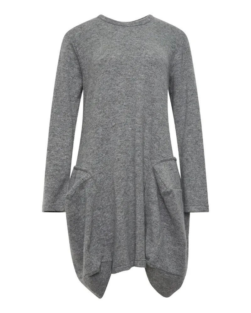 Comme des Garçons panelled crew-neck mini dress - Grau Grau