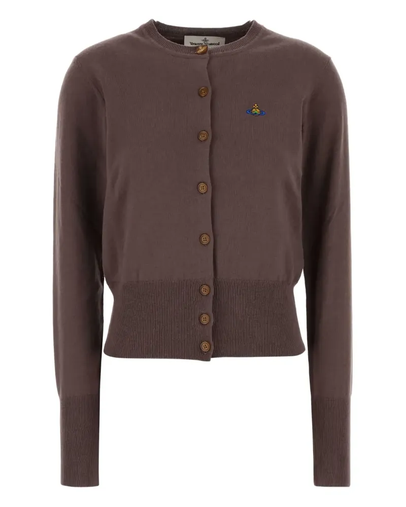Vivienne Westwood Bea Cardigan mit Orb-Verzierung - Braun Braun