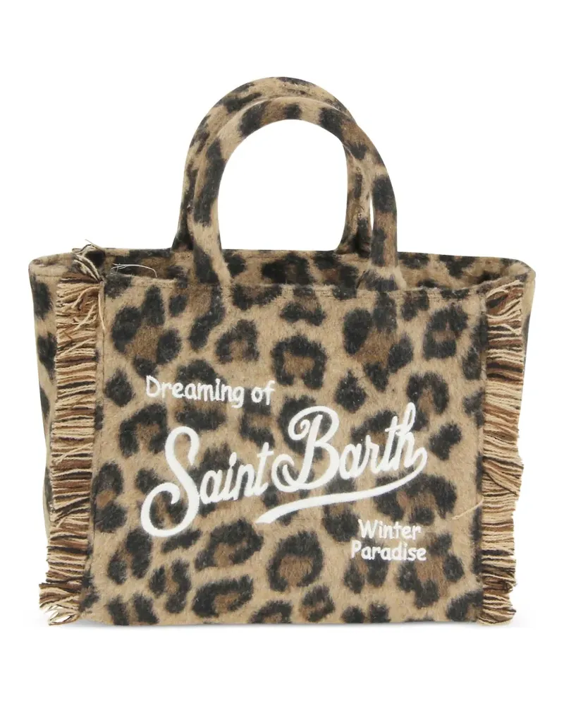 MC2 Saint Barth Vanity Shopper mit Leoparden-Print - Braun Braun