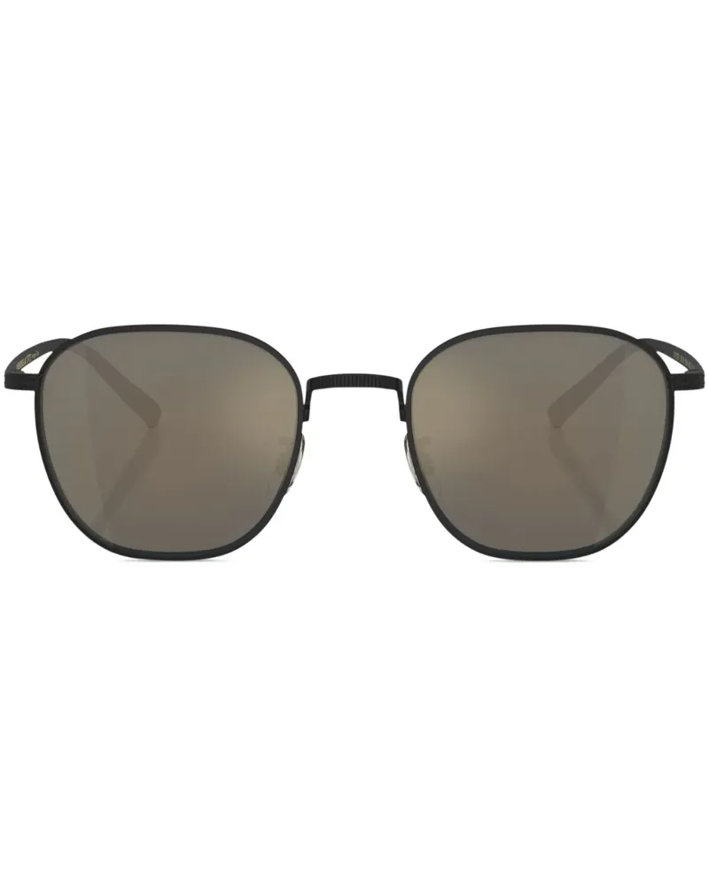 Oliver Peoples Rynn Sonnenbrille mit eckigem Gestell - Schwarz Schwarz