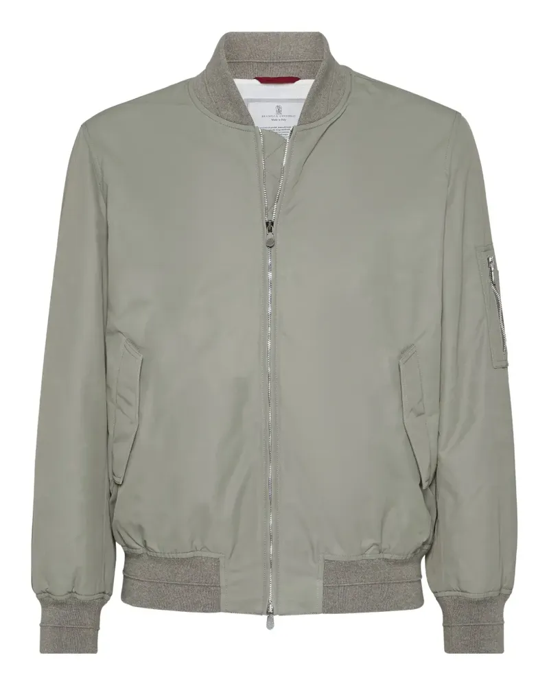 Brunello Cucinelli Bomberjacke mit Reißverschluss - Grün Grün