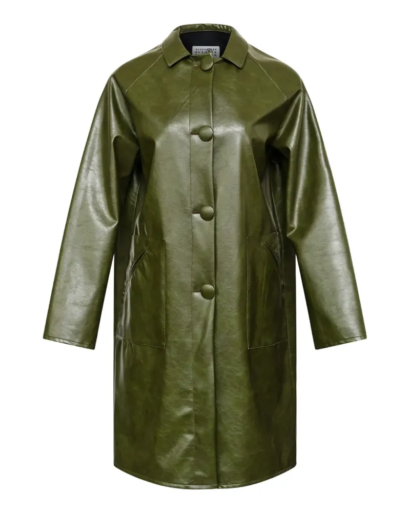 Maison Margiela buttoned single-breasted coat - Grün Grün