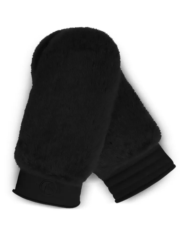 FUSALP Handschuhe aus Faux Fur - Schwarz Schwarz