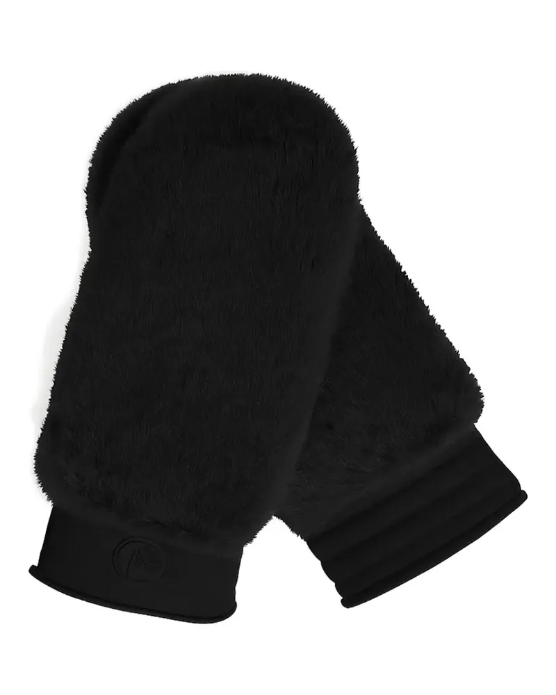 FUSALP faux-fur gloves - Schwarz Schwarz