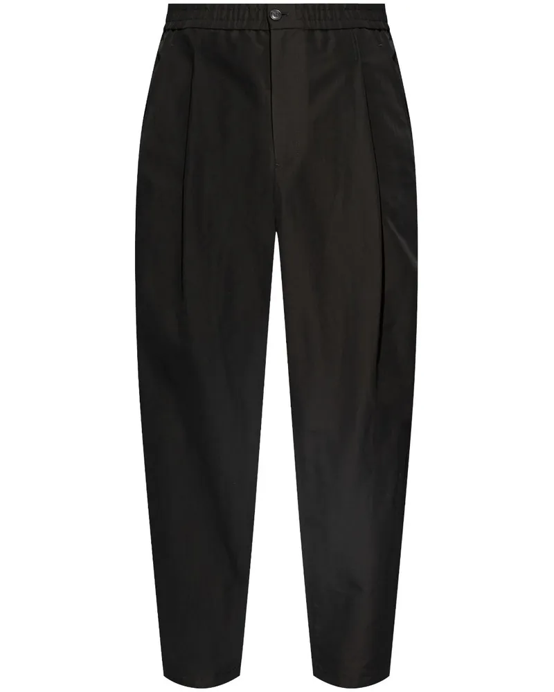 Giorgio Armani Hose mit Bundfalten - Schwarz Schwarz
