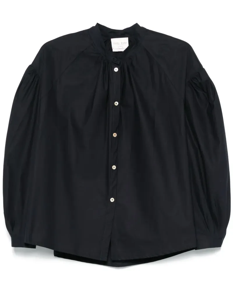 forte_forte Bluse aus Baumwolle - Blau Blau