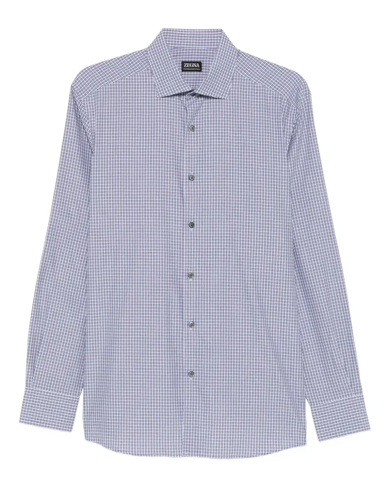 Ermenegildo Zegna Kariertes Hemd - Blau Blau