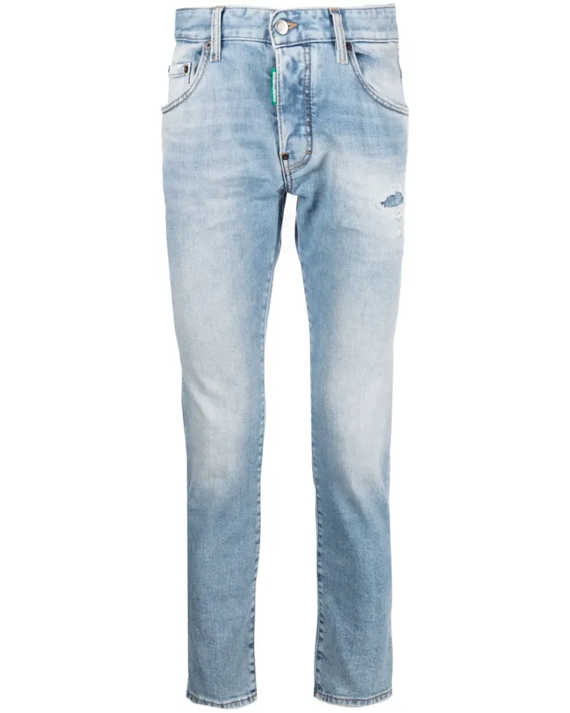 Dsquared2 Ausgeblichene Skinny-Jeans - Blau Blau