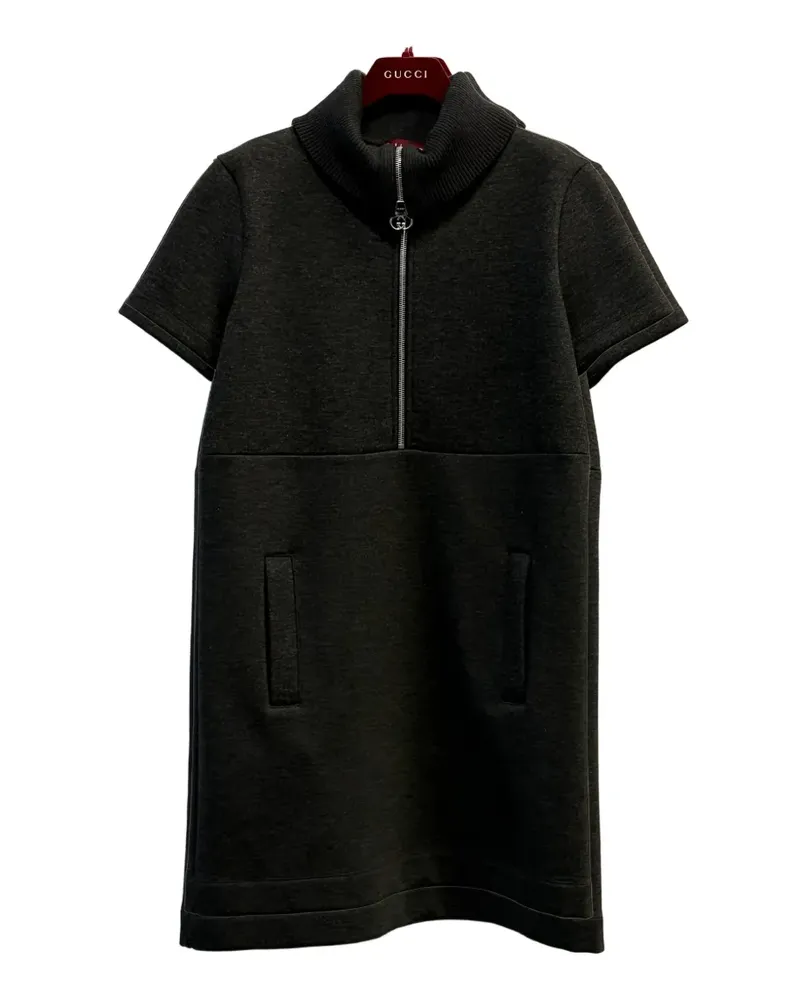 Gucci Rollkragen-Minikleid mit kurzem Reißverschluss - Schwarz Schwarz