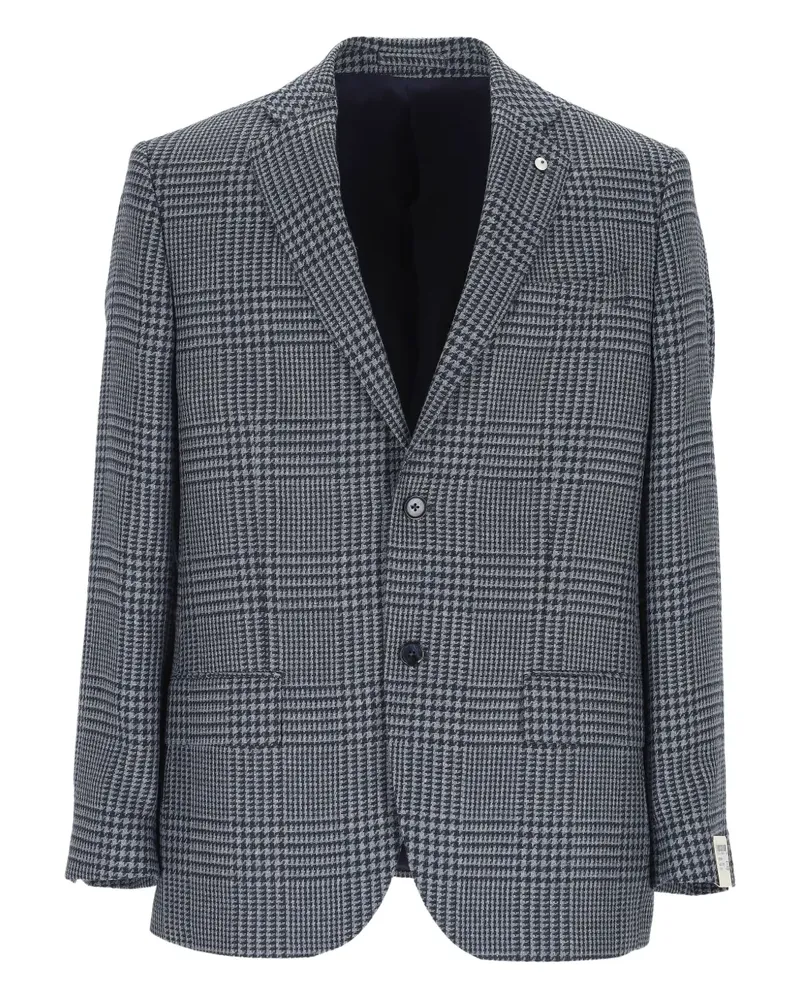 Luigi Bianchi Mantova single-breasted blazer - Grau Grau