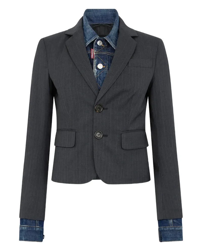 Dsquared2 Hybrid-Jacke mit Nadelstreifen - Grau Grau