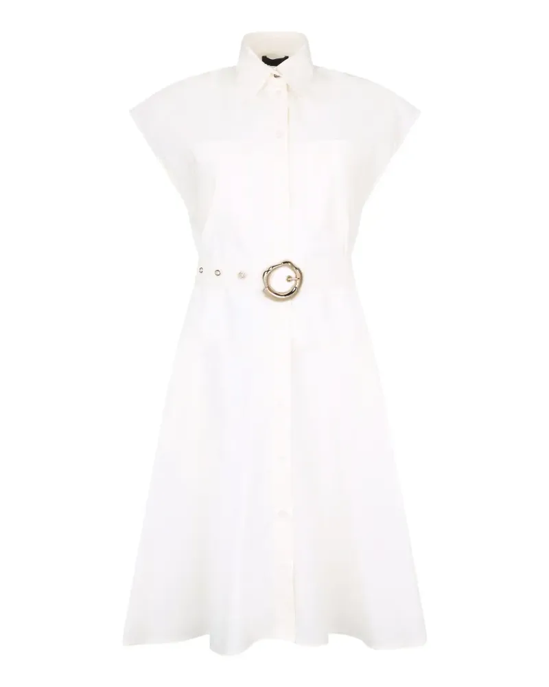 Liu Jo belted mini shirt dress - Nude Nude
