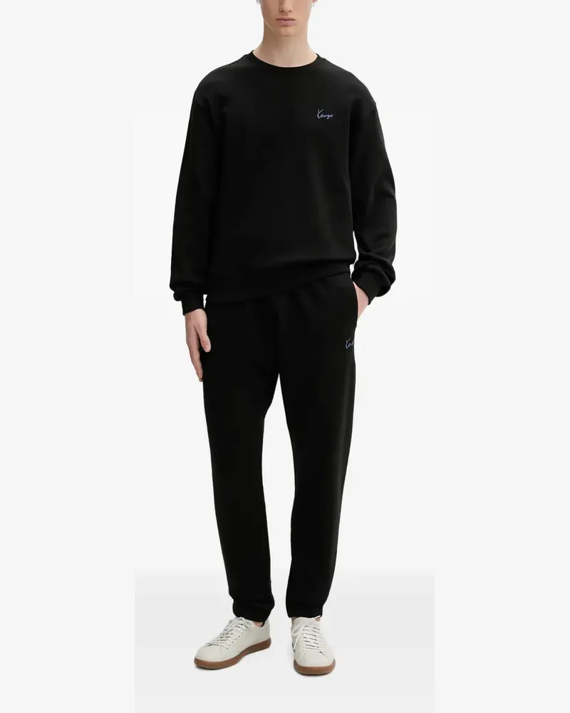 Kenzo logo-embroidered sweatshirt - Schwarz Schwarz