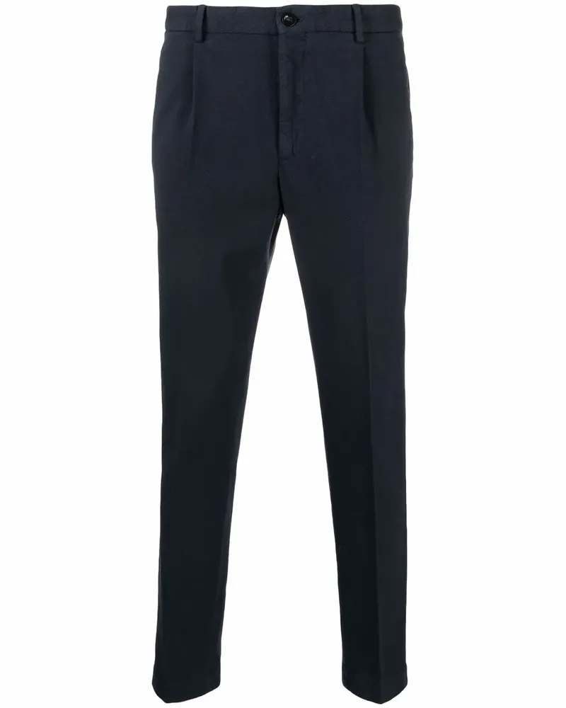 Incotex Halbhohe Tapered-Hose - Blau Blau