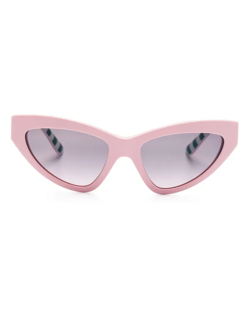 Dolce & Gabbana Cat-Eye-Sonnenbrille mit Logo - Rosa Rosa