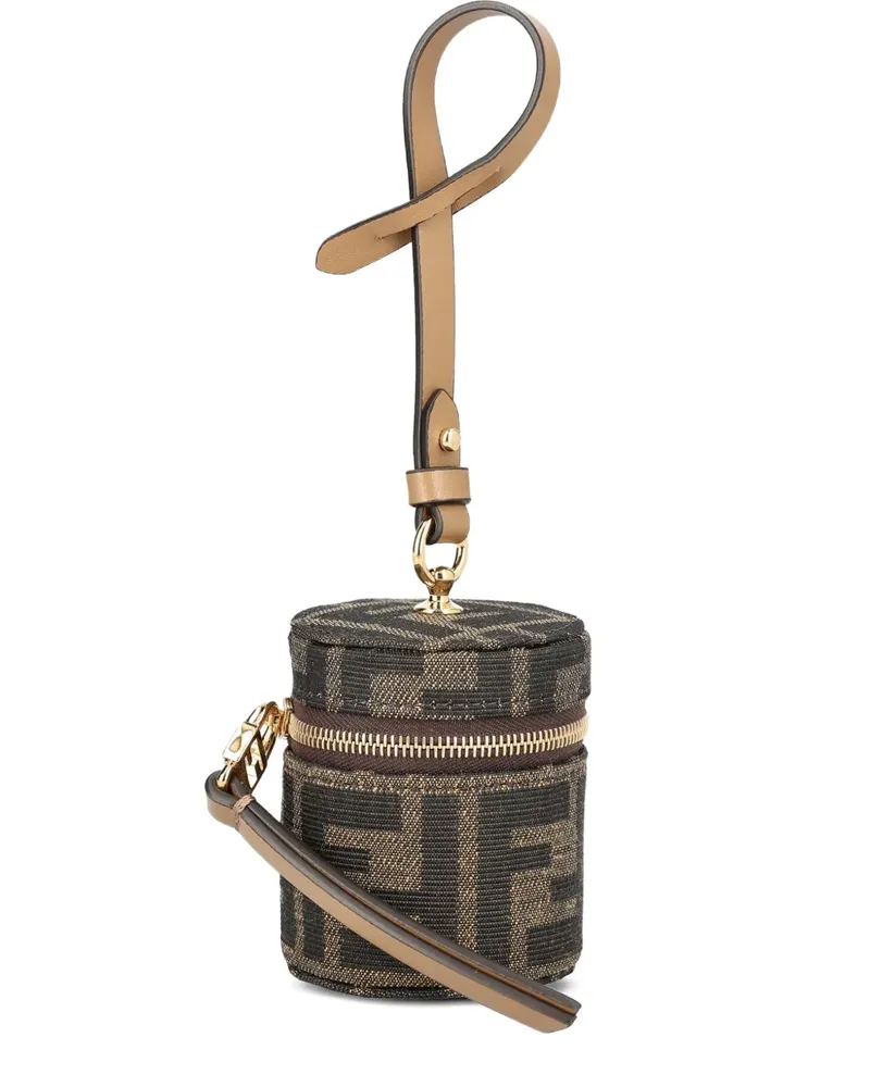 Fendi Baguette FF-pattern coin holder - Braun Braun
