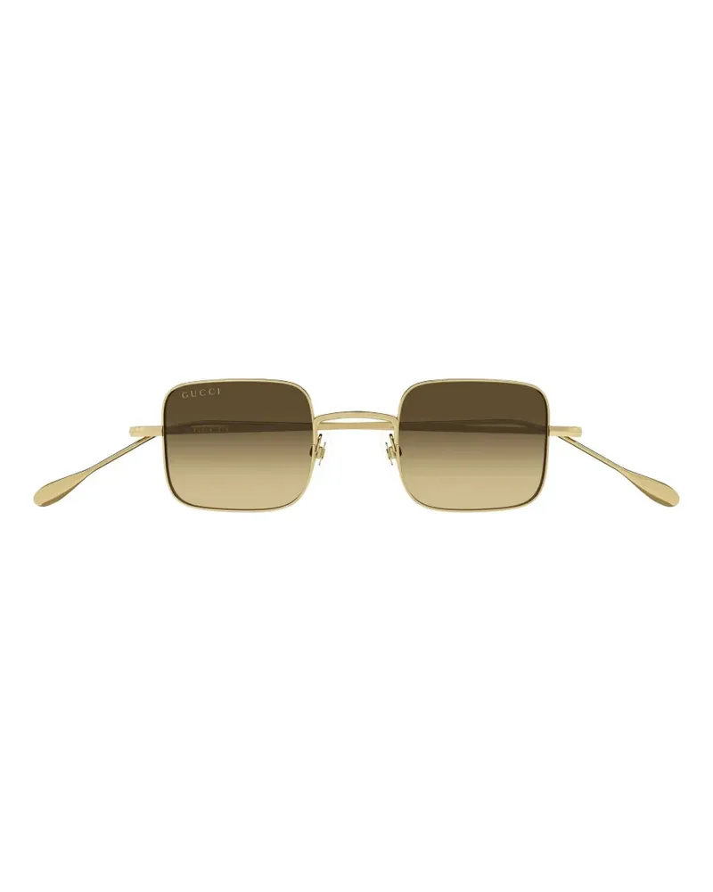 Gucci square-frame sunglasses - Gold Gold