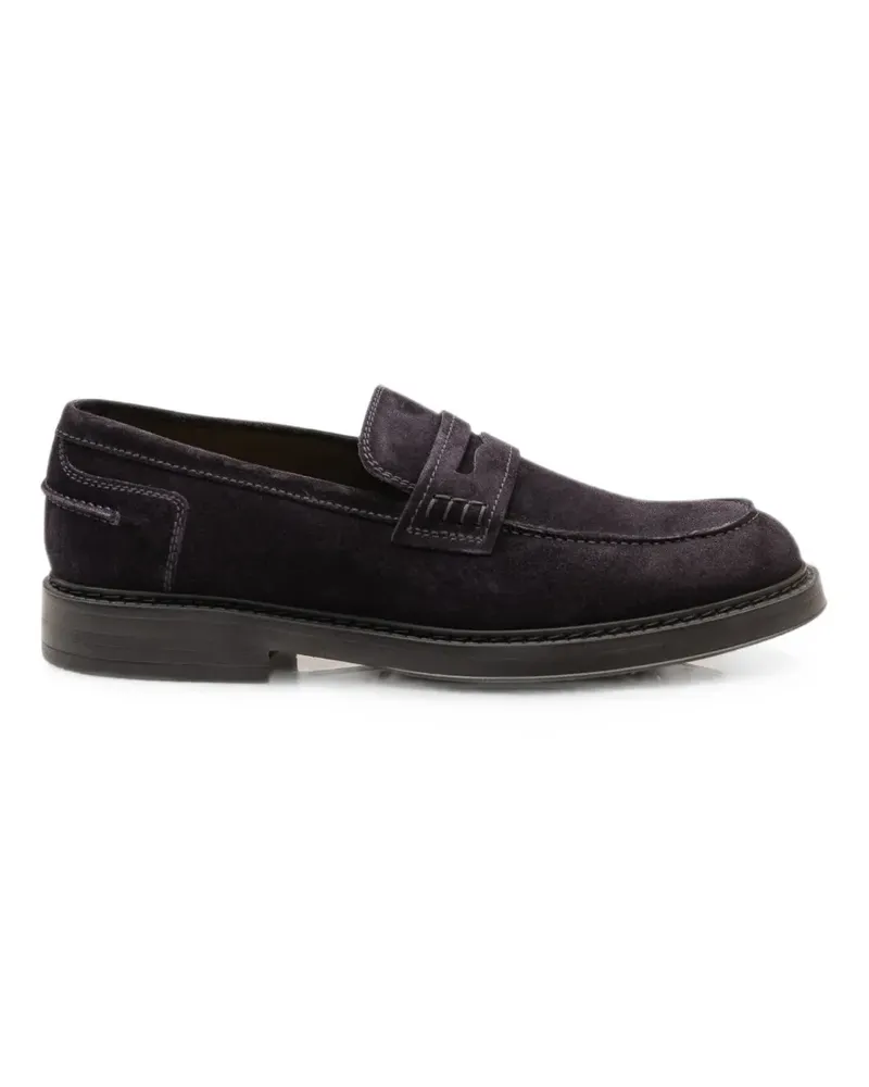 Doucal´s suede penny loafers - Blau Blau