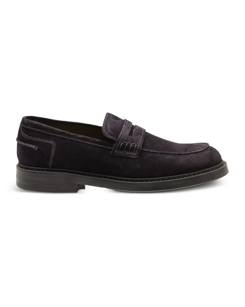 Doucal´s Penny-Loafer aus Wildleder - Blau Blau