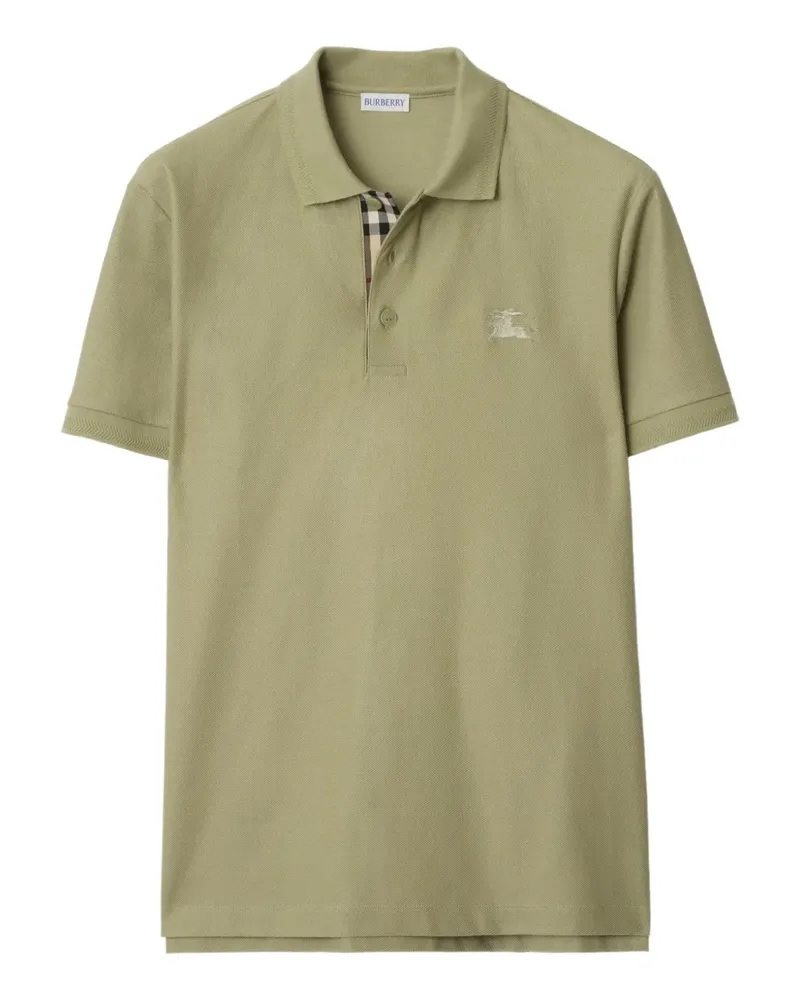 Burberry Poloshirt mit Logo - Grün Grün
