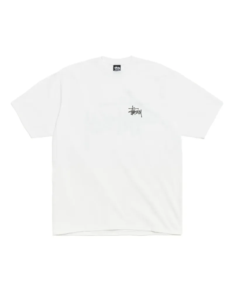 Stüssy Script Logo T-Shirt - Weiß Weiß