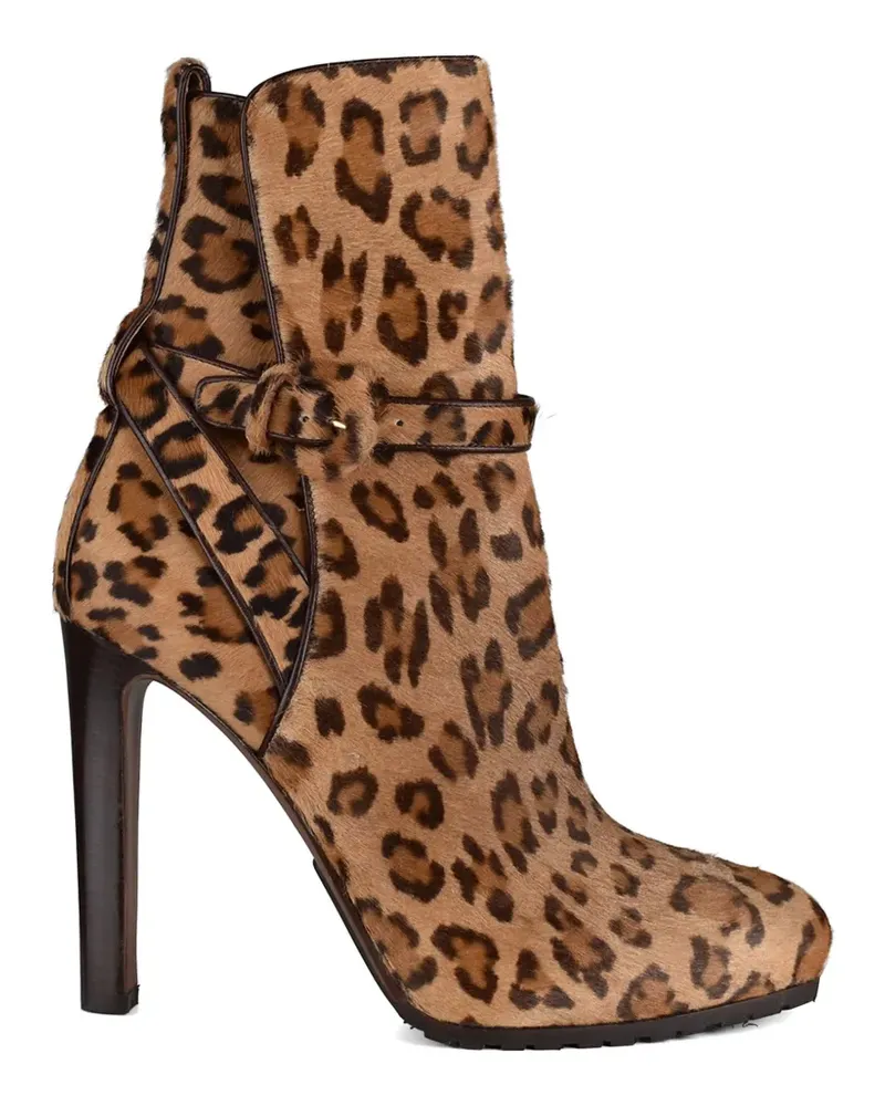 Ralph Lauren Recelle Stiefel mit Leoparden-Print - Nude Nude