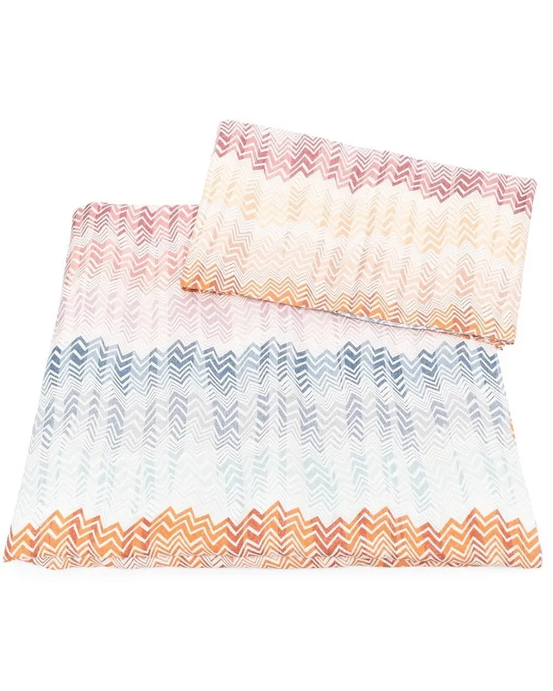 Missoni Home Gestreiftes Bettwäsche-Set - Nude Nude