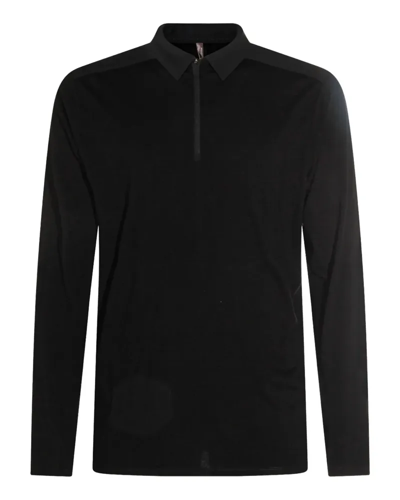 Arc'teryx Frame Poloshirt mit Reißverschluss - Schwarz Schwarz