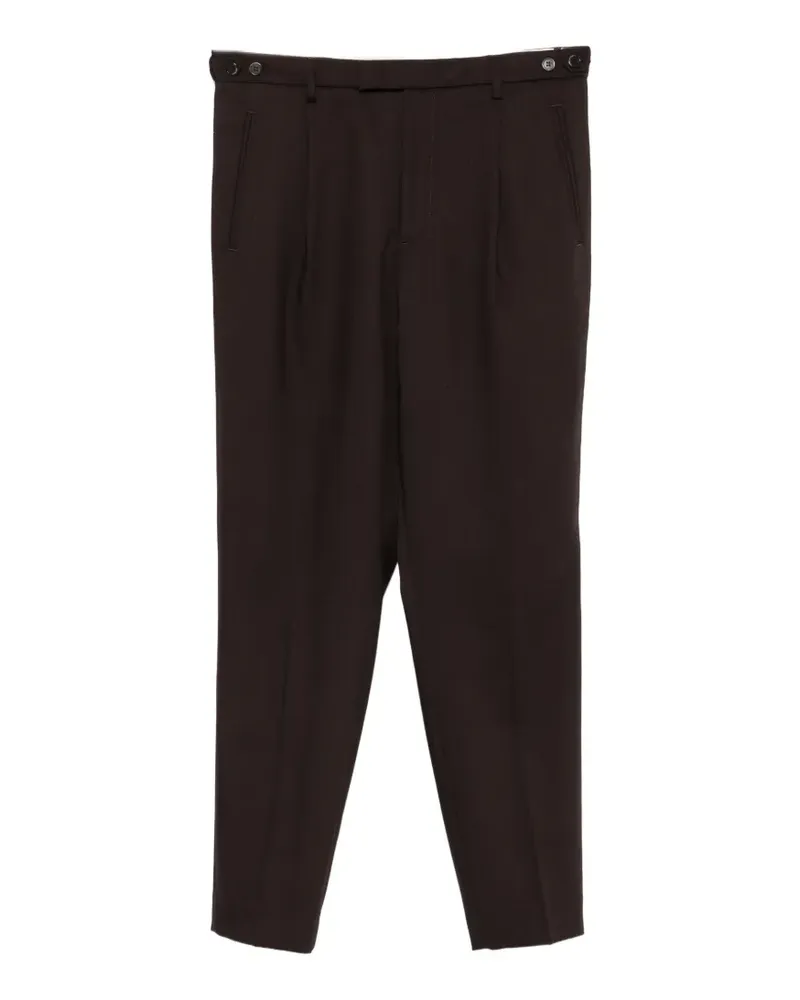 BARENA Gerade Masco Ligio Hose mit Falten - Braun Braun