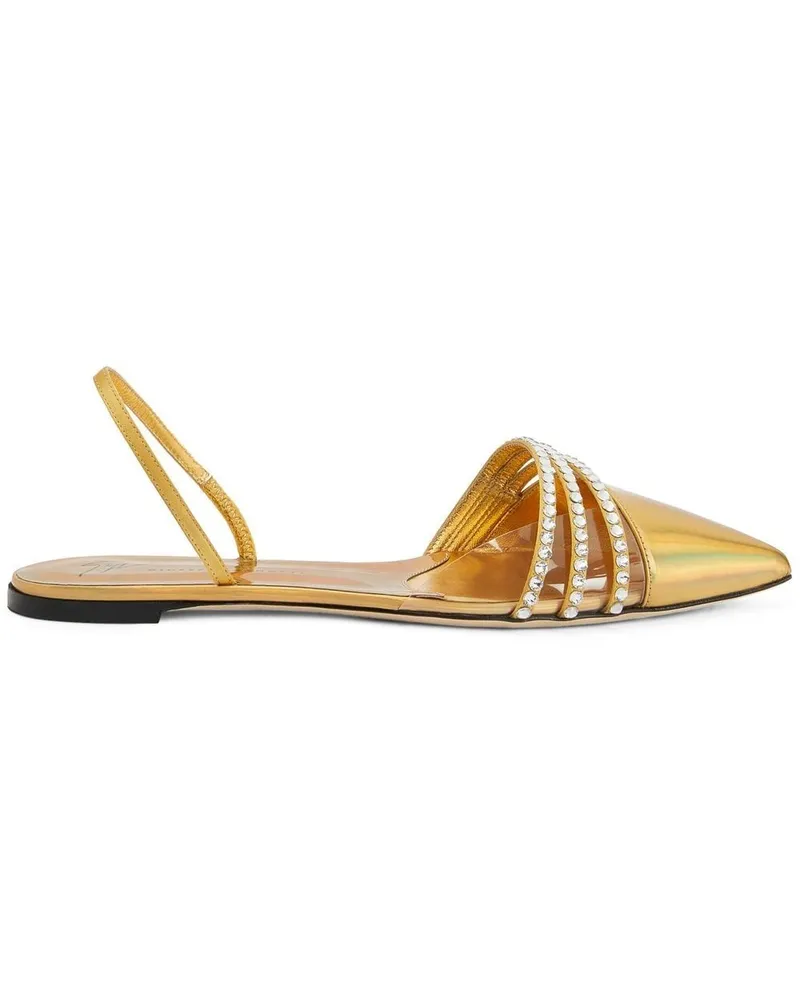 Giuseppe Zanotti Verzierte Claralie Pumps - Gold Gold