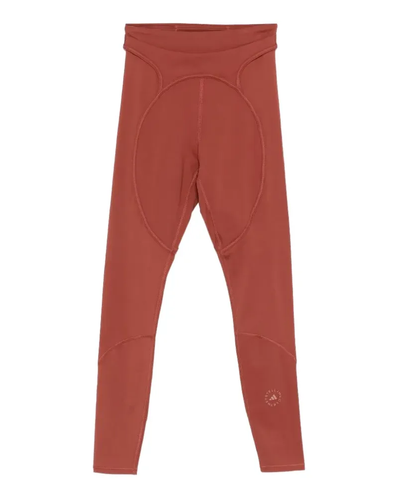 adidas x Stella McCartney logo-detail leggings - Rot Rot