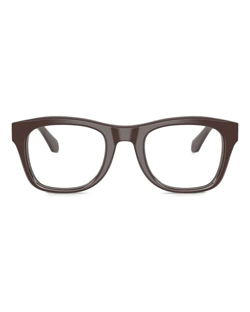 Giorgio Armani Brille mit eckigem Gestell - Braun Braun