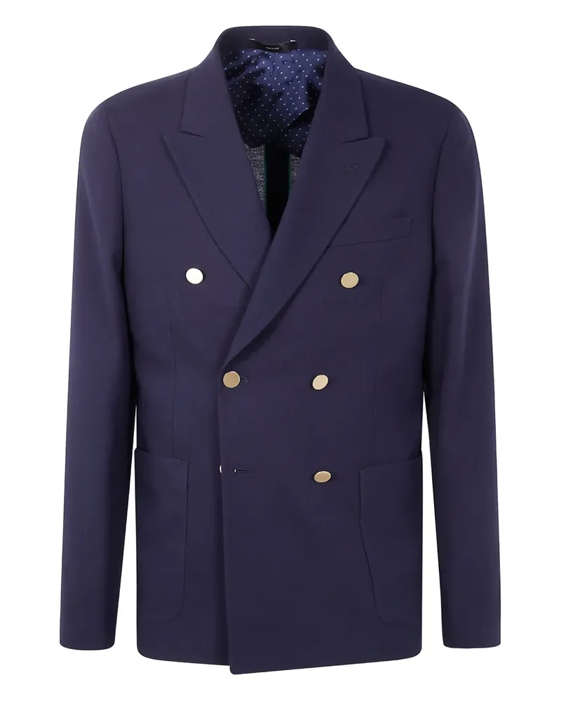 Paul Smith Doppelreihiges Sakko mit steigendem Revers - Blau Blau