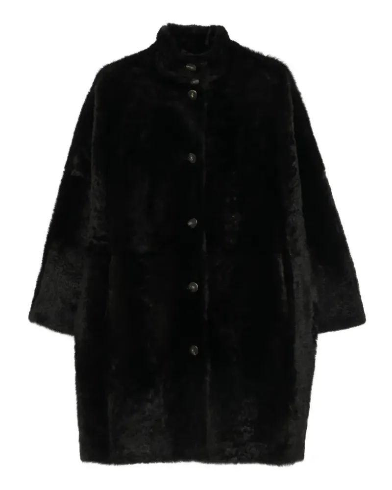 Yves Salomon Wendbare Jacke aus Shearling - Schwarz Schwarz