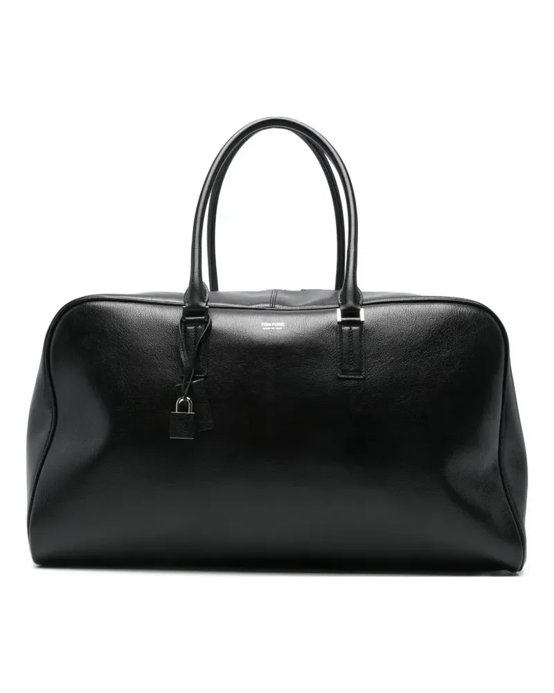 Tom Ford Reisetasche mit Schloss - Schwarz Schwarz