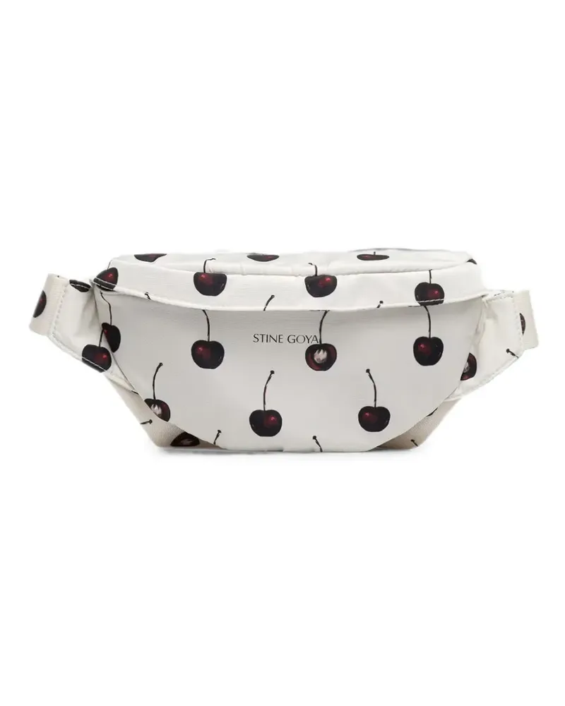 Stine Goya cherry-print belt bag - Weiß Weiß