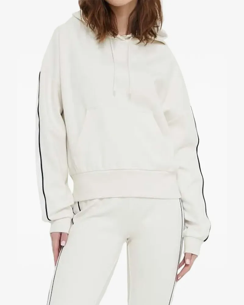 HUGO BOSS Hoodie mit Streifen - Weiß Weiß