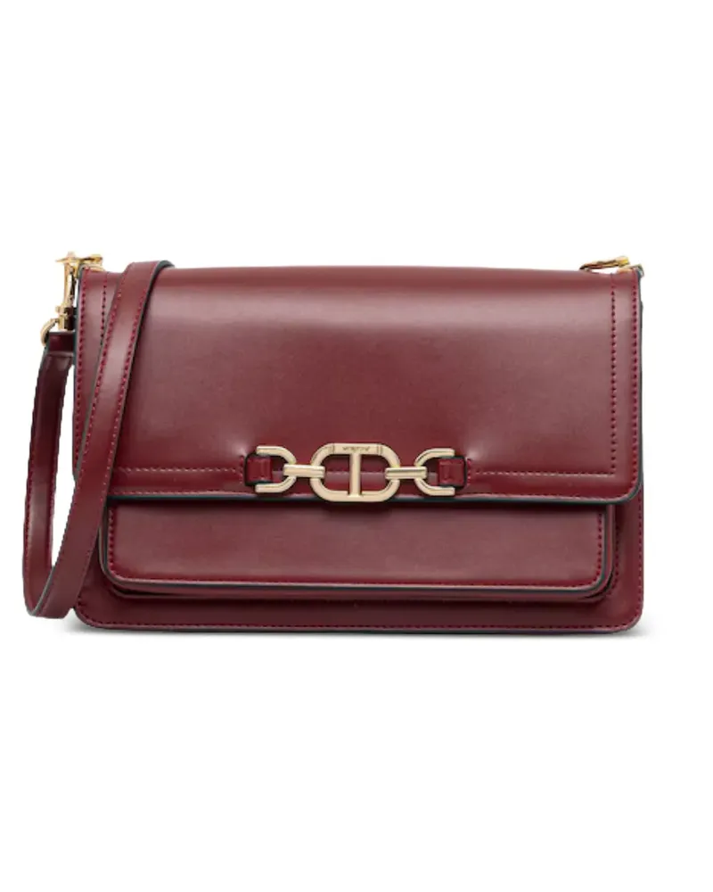 Twin-Set Schultertasche mit Kettenriemen - Rot Rot