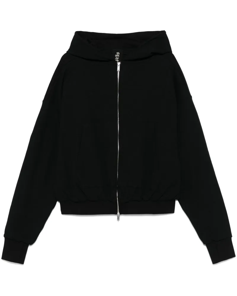 THOM KROM Hoodie mit tiefen Schultern - Schwarz Schwarz