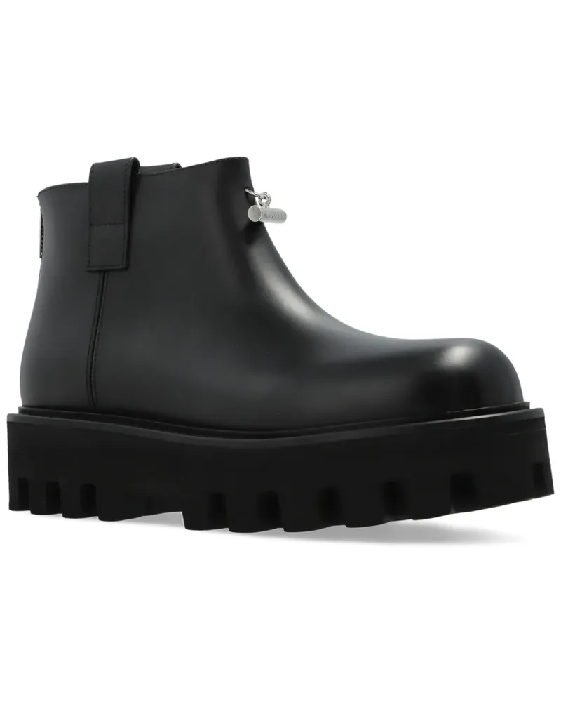 Alexander McQueen Plateau-Stiefeletten mit Reißverschluss - Schwarz Schwarz