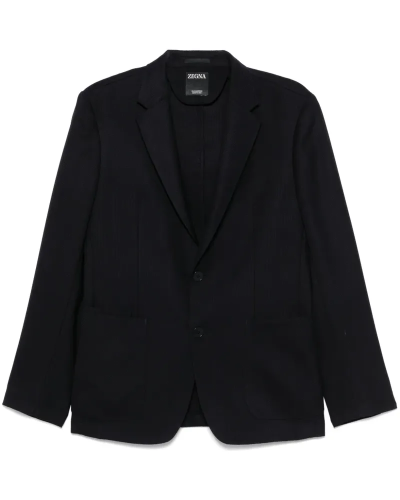 Ermenegildo Zegna Klassisches Sakko - Schwarz Schwarz